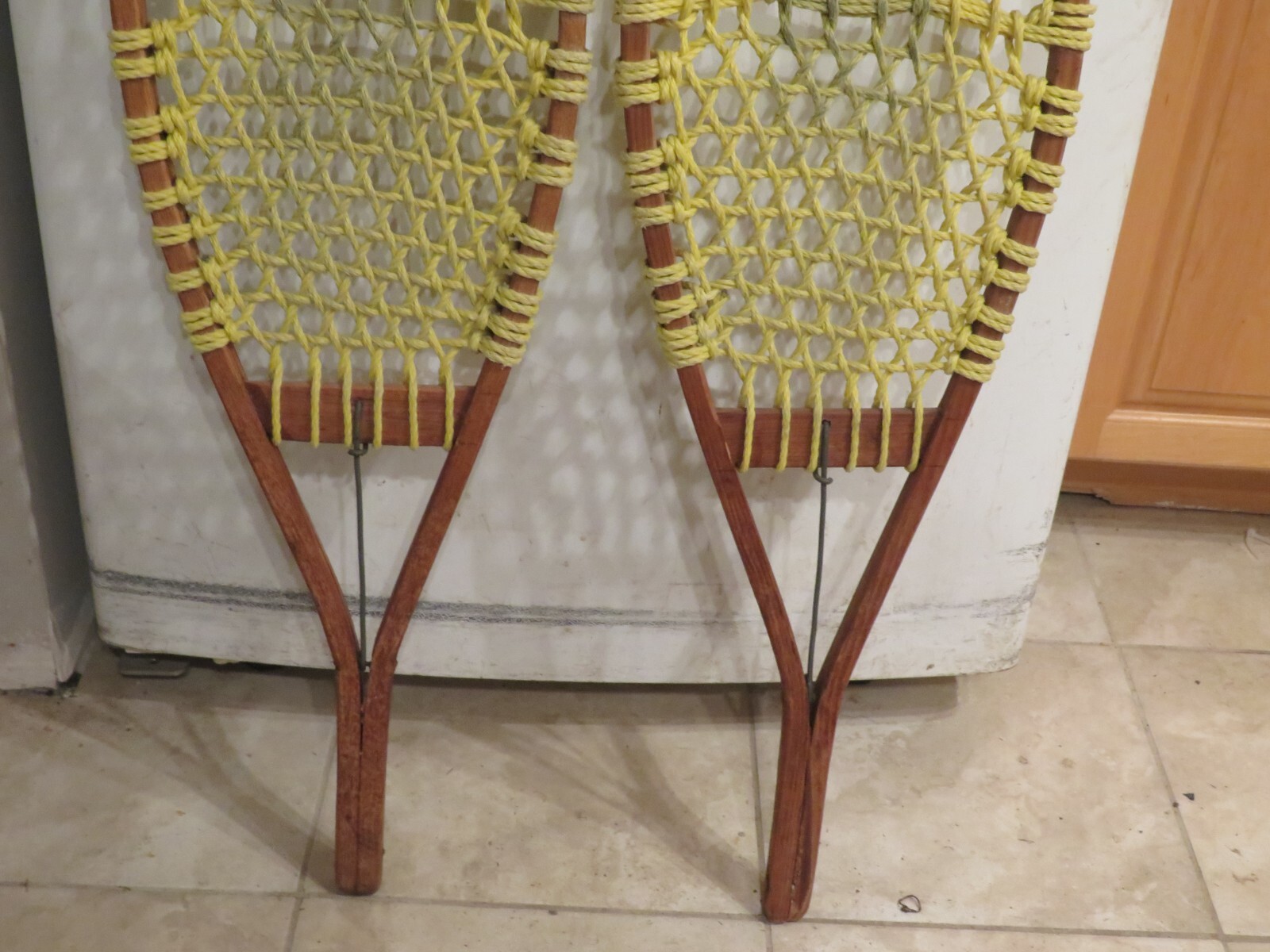 vintage wooden snowshoes size 36 `` long by 11` wide chalet decor 3643 eBay