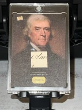 Thomas Jefferson Pieces Of The Past 2023 Canvas Written Relic 🇺🇸🦅