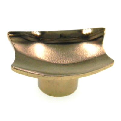 Vintage Amerock 1960's Bright Brass 1 5/8'' Rectangle Cabinet Knob BE576-3