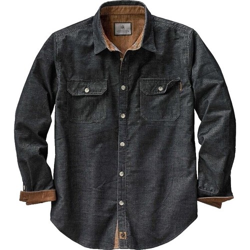Legendary Whitetails Men's Legendary Flannel Shirt - Old Firestone Plaid, Stretch Fit, Large