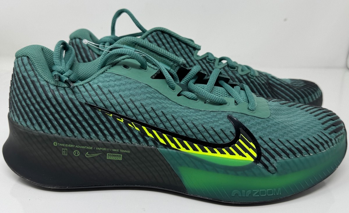 Nike Court Air Zoom Vapor 11 Tennis Shoes Hard Court Green DR6966 