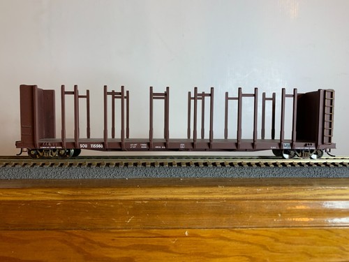 Desconocido coche plano Southern 63' poste #115560 con Kadees y ruedas de metal 1:87 | Zustand: Used
