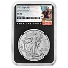 2023 $1 1-oz American Silver Eagle NGC MS70 ER Black Label Retro Core