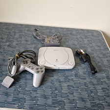 Sony PS1 Slim SCPH-102 Console Bundle Controller Cables Tested Working