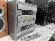 Yamaha GX-505 Mini Component System Stereo - 3-Disc CD Tape RDS Remote Speakers