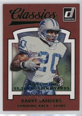 2015 Panini Donruss Classics Stat Line Career 42/99 Barry Sanders #245 HOF 0qc1