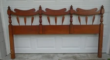 KING Size Headboard Tell City Chairback Country Maple Cabin Early American Lodge