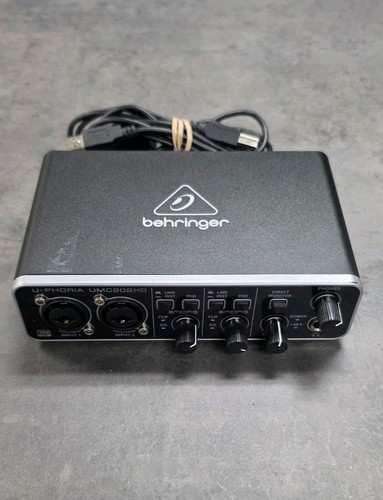 Behringer U-PHORIA UMC202HD 2x2 USB Audio Interface – Black – Used