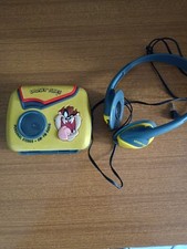 taz looney tunes walkman lettore cassette radio