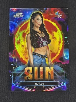 2026 Cosmic Chrome WWE AJ LEE Planetary Pursuit Sun SP #PPS-10