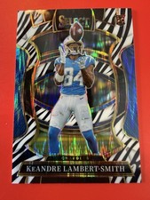 2025 Panini Select - Concourse KeAndre Lambert-Smith #3 Zebra Prizm (RC)