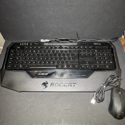 Roccat Isku Professional Gaming Keyboard & Roccat Lua Tri-Button Gaming Mouse