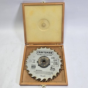 Craftsman Twin-Blade Adjustable Dado Set 8" 48T Carbide C200 932668 w/ Case