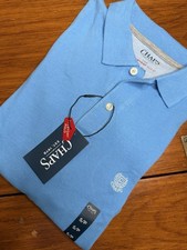 NWT CHAPS The Everyday Polo Men's Blue Short Sleeve Casual Shirt Size Small 44