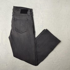 Paige Federal Jeans Mens 30x27 Gray Slim Straight Stretch Denim Pants USA