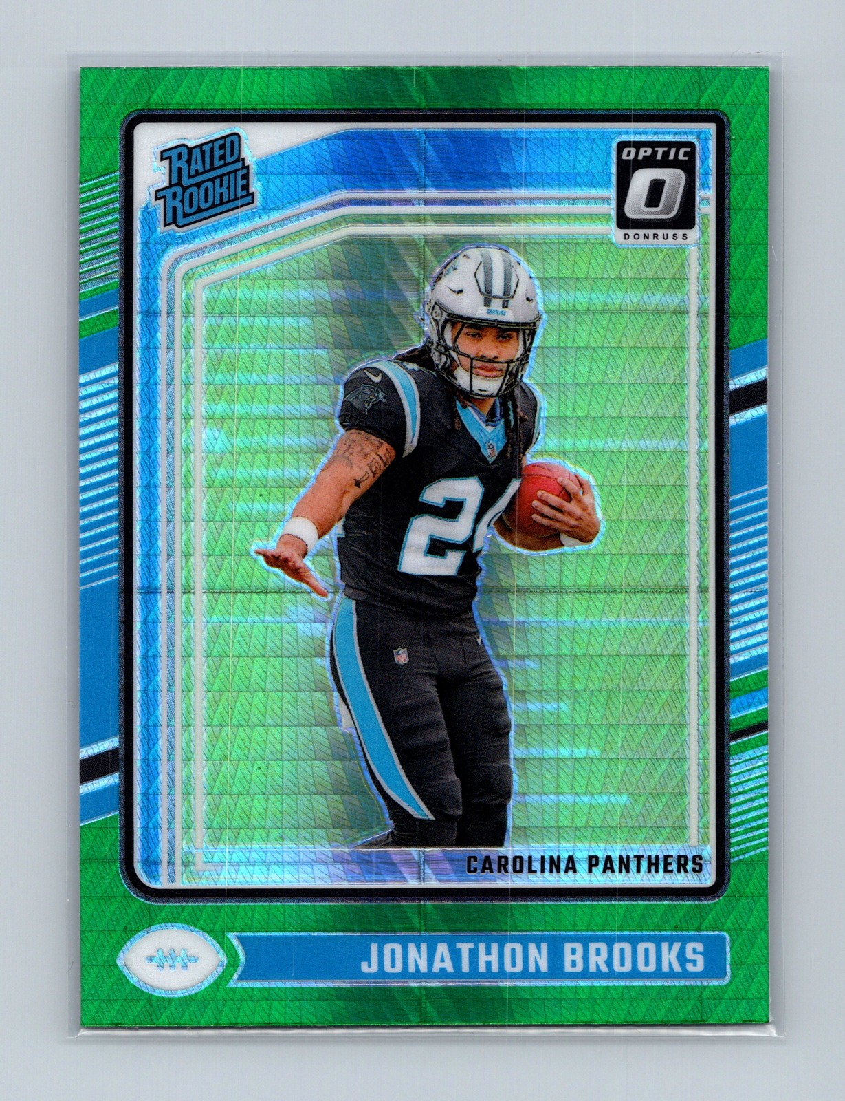 2024 Donruss Optic #258 Jonathon Brooks Green Hyper