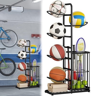 Garage Organizer Für Sportgeräte Basketball Aufbewahrungsregal Ball Ständer