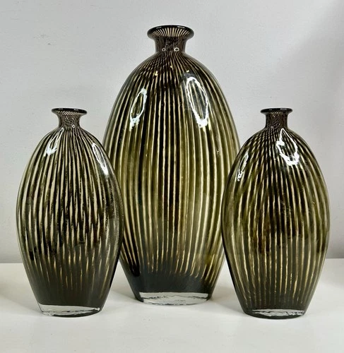 Vitro A Filli Bottle Style Murano Glass Vintage 1950's Italian Art Glass Vase 3