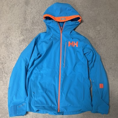 Helly Hansen ULLR Ski Jacket Blue/Orange Size M *See Measurements*