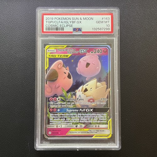 Togepi & Cleffa & Igglybuff-GX graded PSA 10 for sale on eBay