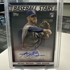 Topps 2020 Baseball Stars Autographs S2 RC Auto Black /199 Brosseau Rays