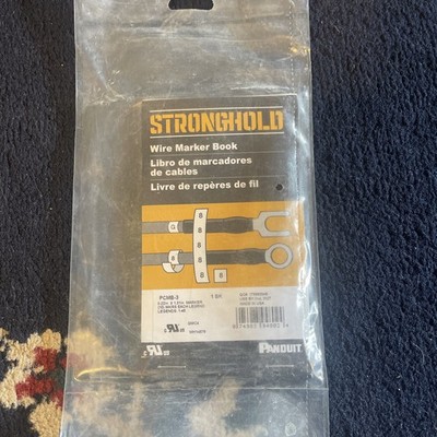 Panduit PCMB-15 1.38'' x 0.22'' StrongHold Pre-Printed Wire Marker Book