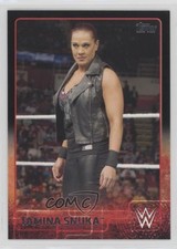 2015 Topps WWE Black Tamina Snuka #76 02v3