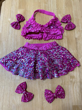 Youth Small Pink Sequin tap/jazz Dance Costume
