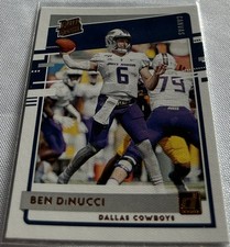 2020 Donruss Football Ben DiNucci Dallas Cowboys Canvas Rated Rookie #350