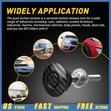 Hood Pin Quick Release Push Button Lock Bonnet Clip Bumper Latch Hight Quality V