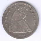 1841 Seated Liberty Silver Dollar + SILVER + Circulated + No Reserve!