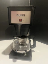 BUNN BX-B 10 Cup Coffee Maker Black and Stainless Brewer Tested & Working