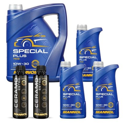 8L MANNOL Motoröl SPECIAL PLUS 10W-30 Inkl. 2x Additive Ceramo Ester 9829