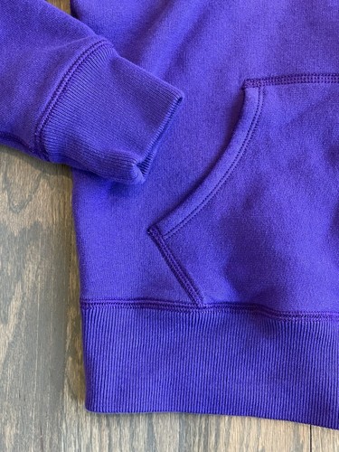 Polo Ralph Lauren Cotton Blend Fleece Hoodie Full Zip Pony Purple Youth Sz Small - Picture 5 of 11