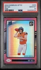 Panini 2024 Donruss Optic Rated Rookie Bo Nix #209 Pink Prizm PSA 10