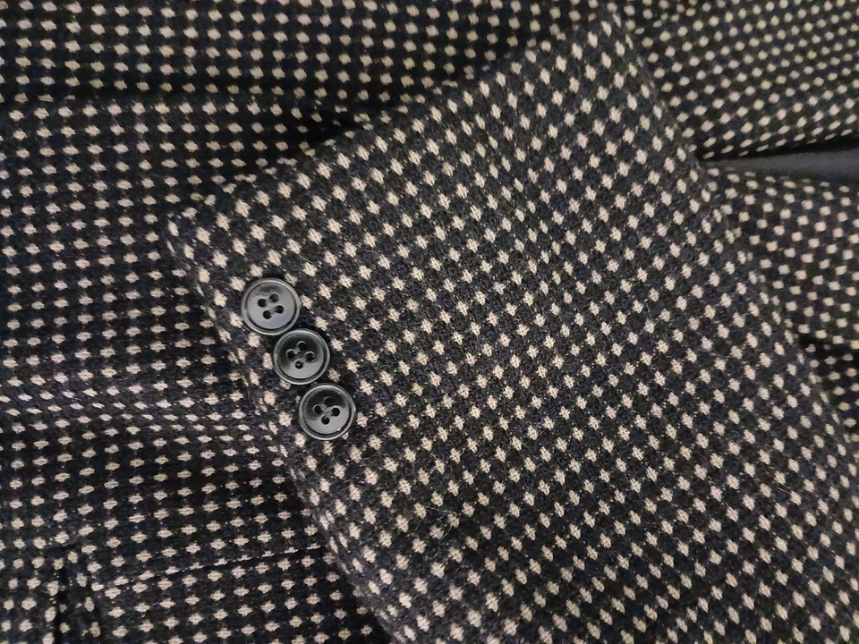 Abrigo Deportivo Mani Vintage Talla 40 Chaqueta Pura Lana Virgen Saks Quinta Avenida Italia Foto 4 de 4