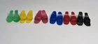 Vintage BARBIE Doll Multicolor MULES / Open Toe SHOES Lot