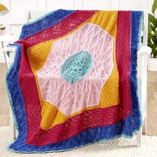 Herrschners  Blooming Breeze Afghan Crochet Kit