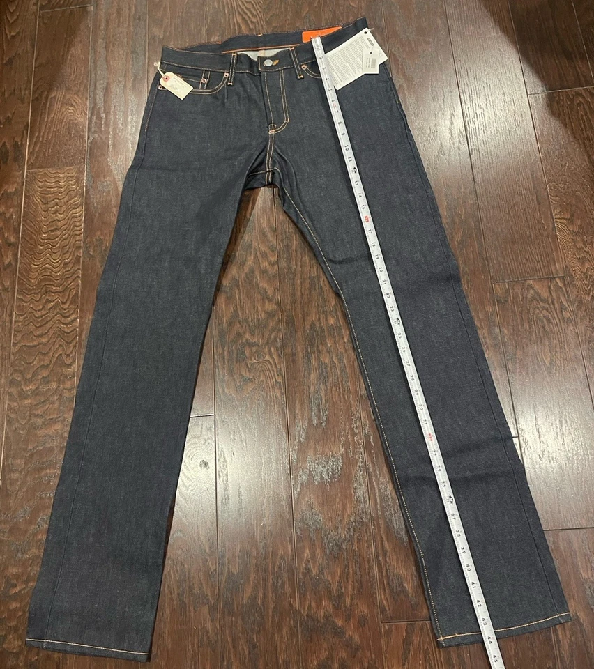 Jean Shop Pant Men Size 32x34 Japanese Selvage Denim Slim Fit Button Fly USA NEW - Image 4 of 4