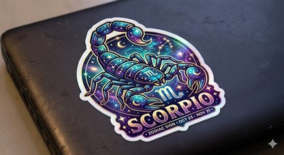 Scorpio Horoscope Decal Sticker Phone Laptop 