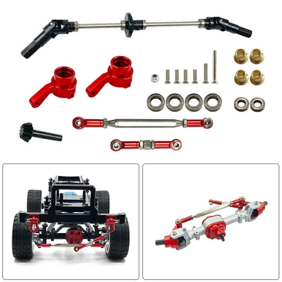 Metal Front Rear Axle Parts For 1/12 MN D90 D91 D96  MN99 MN99S MN90 MN96 FJ45 - Image 4 of 4