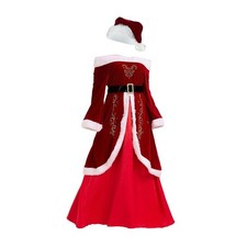 Weihnachtsmann Kost&uuml;m Set Deko leicht weich Cosplay Kleidung Kost&uuml;m