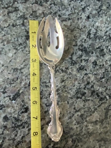 Gorham STRASBOURG Pierced Serving Spoon  Sterling Silver, No Monograms