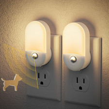 Motion Sensor Night Light, 2 Pack Motion Activated Night-Lights, 3000K Warm Whit