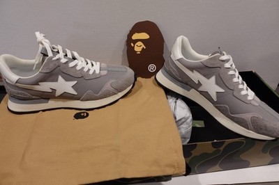 A Bathing Ape BAPE Road Sta Express #1 Gray Men's Size 13 New Box Bag