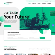 Investment Agency Website Design with Free VPS Web Hosting & Installation