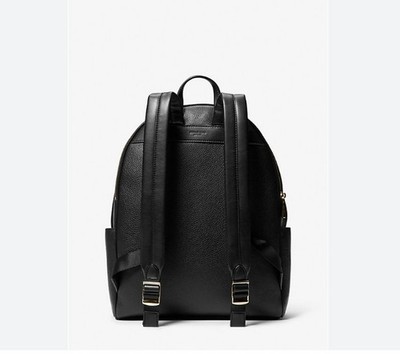 Michael Kors Pebbled Black Backpack Cooper Pebbled Leather Backpack in BLACK - Sale | Michael  main image 4