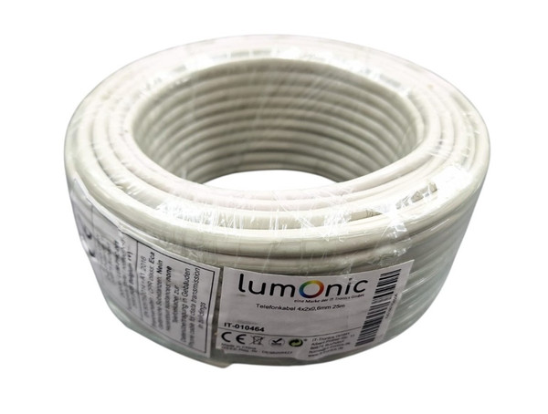 Telefonkabel Lumonic 4 X 2 X 0,6 Mm 25 M-image