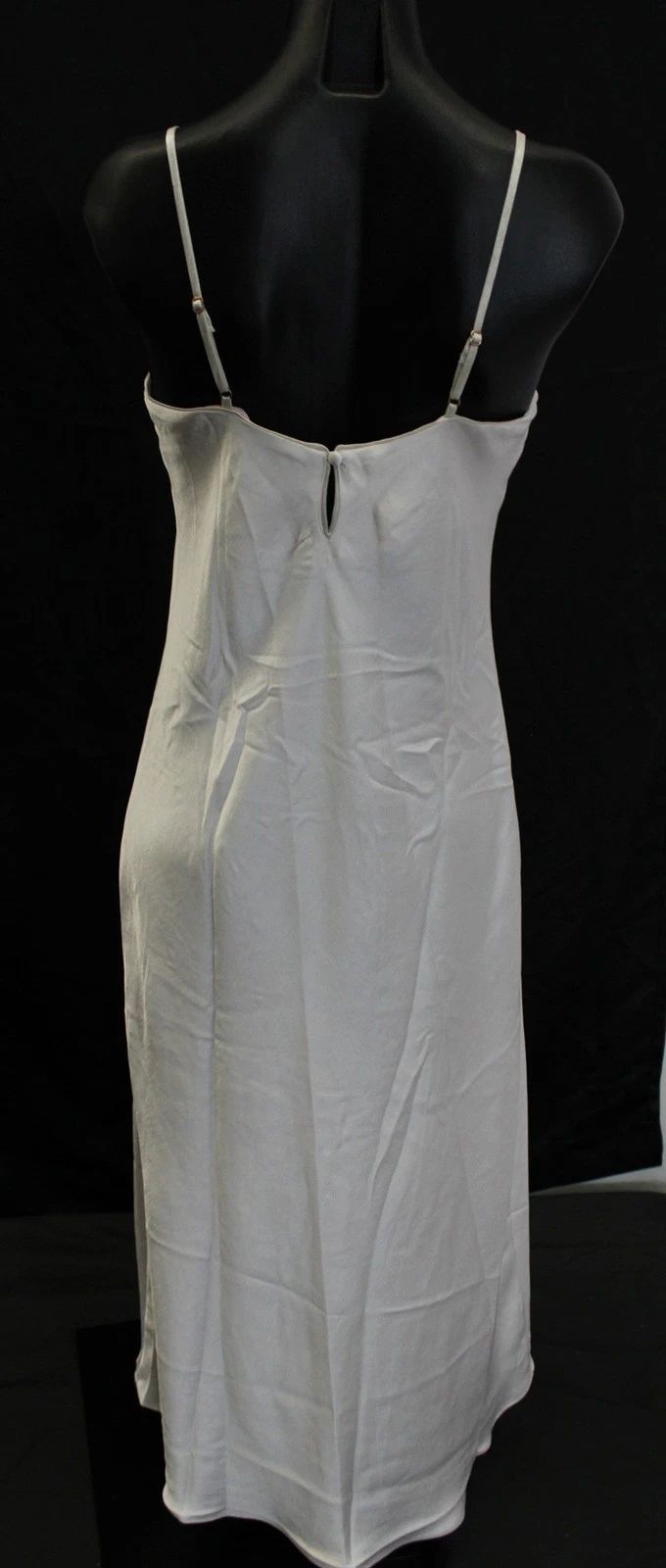 UNDERCOVER Abito lungo slip Victoria's Secret donna lusso raso NC3 bianco cocco piccolo