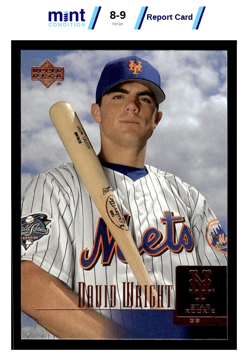 2001 UPPER DECK PROSPECT PREMIERES DAVID WRIGHT 52 MINT MCG 9 NEW YORK METS